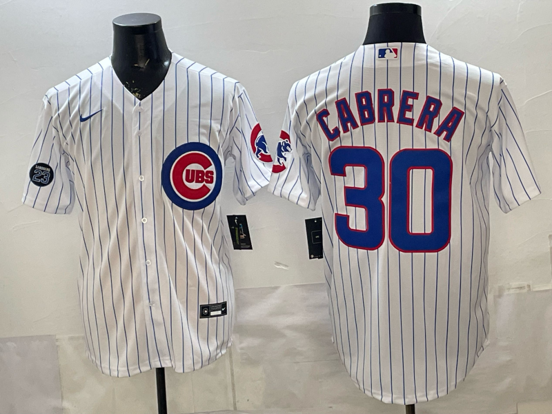 Men 2026 Chicago Cubs #30 Cabrera white Game Nike MLB Jersey 03003->chicago cubs->MLB Jersey